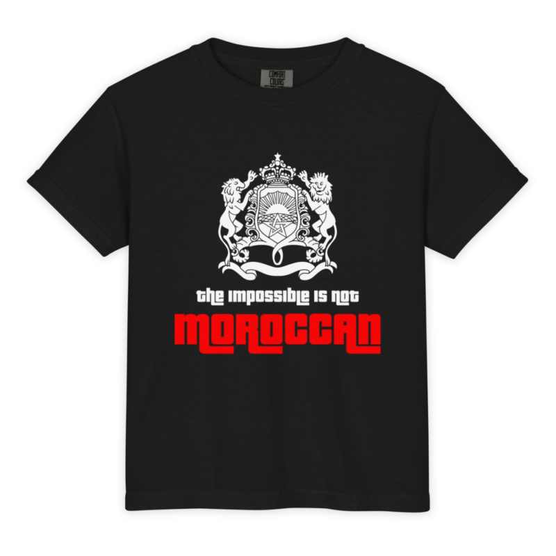 Morocco FIFA World Cup 2026 Supporting Jersey (The Impossible is not Moroccan) Black